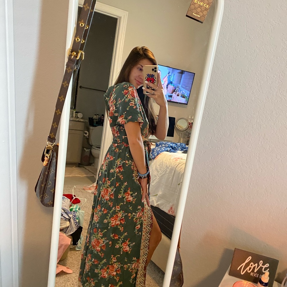 FRANCESCAS green floral romper - Picture 2 of 3